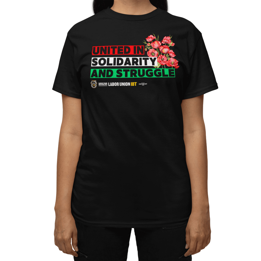 person in a black t-shirt